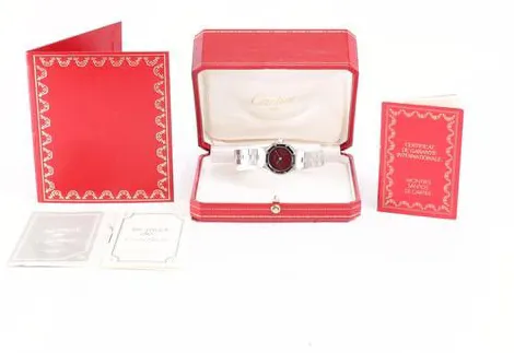 Cartier Santos 0906 23.5mm Stainless steel Red 8