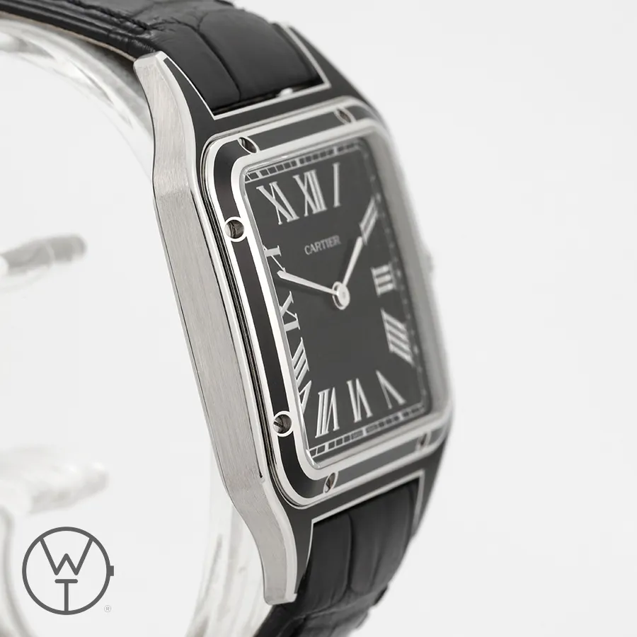 Cartier Santos Dumont WSSA0046 43.5mm Stainless steel Black 5