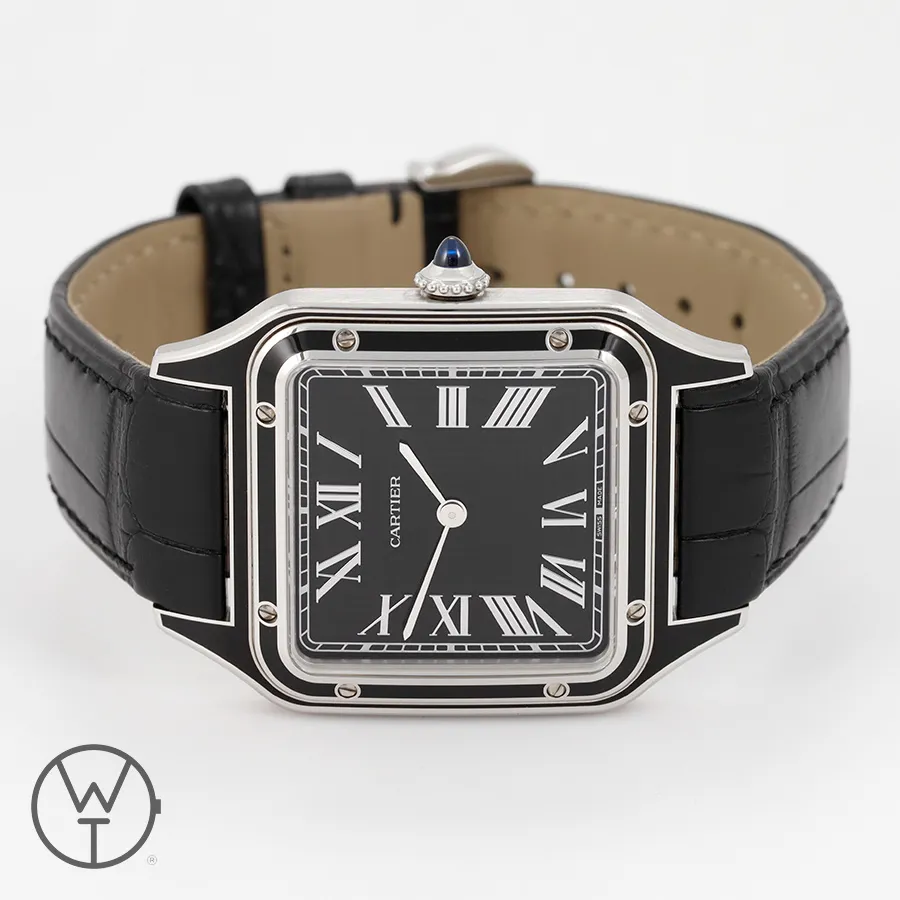 Cartier Santos Dumont WSSA0046 43.5mm Stainless steel Black 6