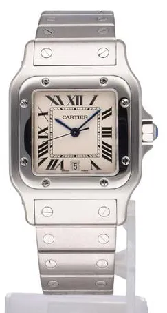 Cartier Santos Galbée 1564 29mm Stainless steel White 1