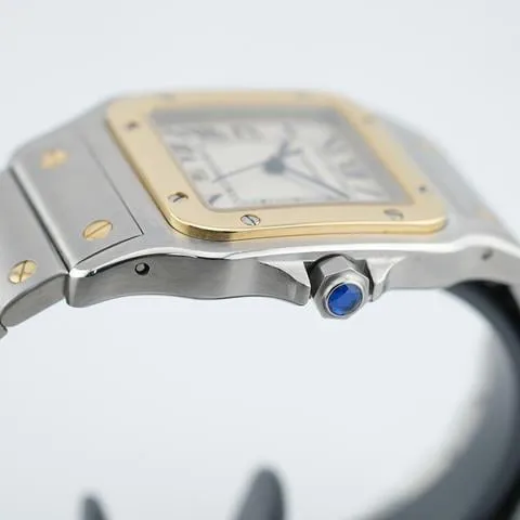 Cartier Santos Galbée 1566 29mm Yellow gold and Stainless steel White 5