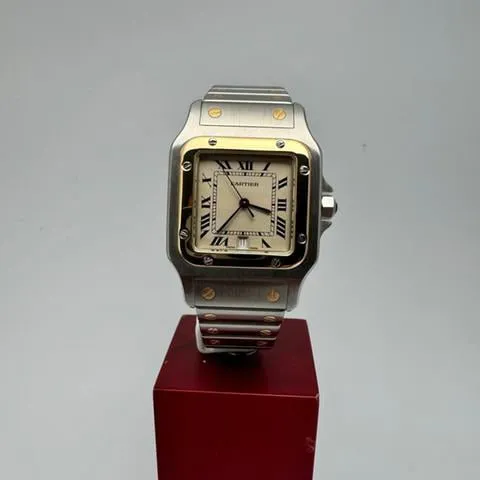 Cartier Santos Galbée 187901 29mm Yellow gold and Stainless steel White