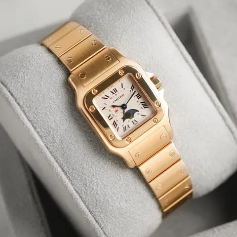 Cartier Santos Galbée 819902 24mm Yellow gold White 1