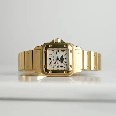 Cartier Santos Galbée 819902 24mm Yellow gold White 2