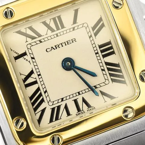 Cartier Santos W20012C4 24mm Yellow gold and Stainless steel White 3