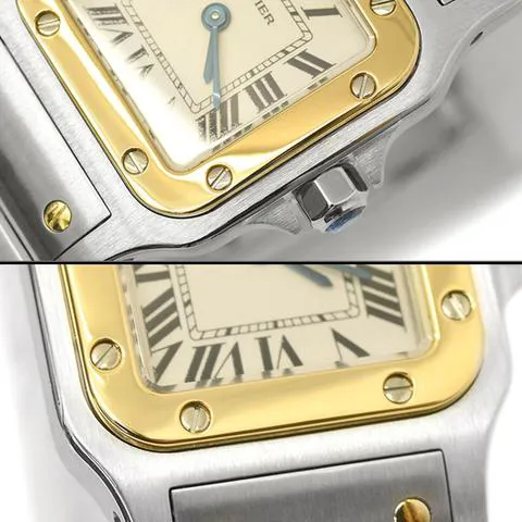 Cartier Santos W20012C4 24mm Yellow gold and Stainless steel White 4