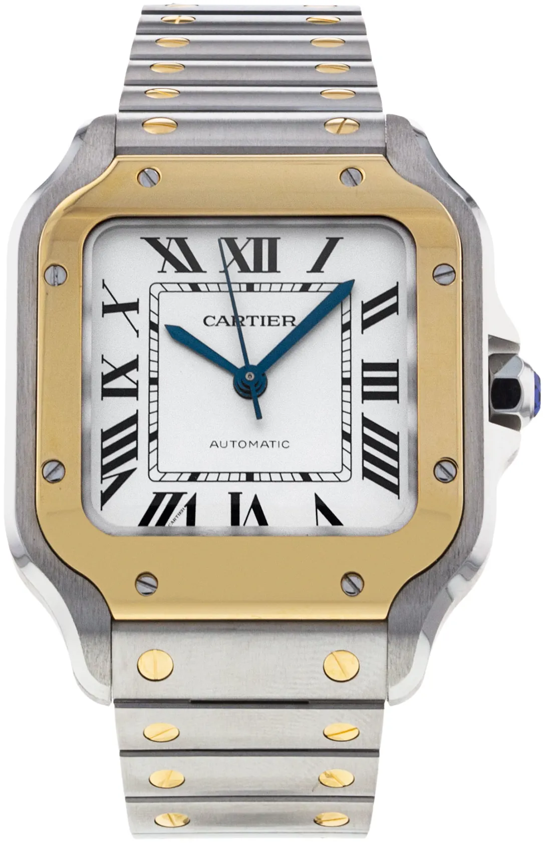 Cartier Santos W2SA0016 35mm Yellow gold and Stainless steel Silver