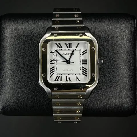 Cartier Santos W2SA0016 35mm Yellow gold and Stainless steel Silver