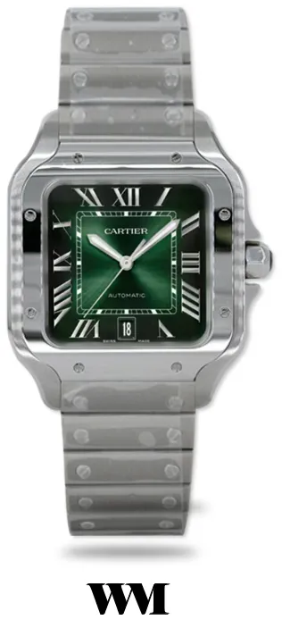 Cartier Santos WSSA0062 40mm Stainless steel Green