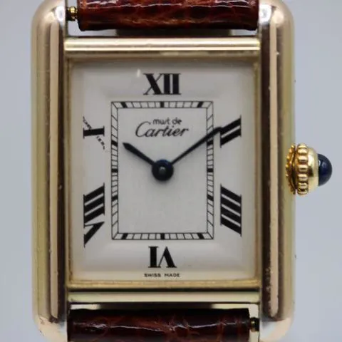 Cartier Tank 2415 22mm Silver White 3