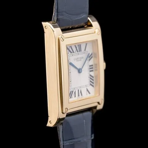 Cartier Tank 2484 27mm Yellow gold Guilloché 1