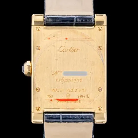 Cartier Tank 2484 27mm Yellow gold Guilloché 3