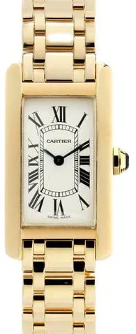 Cartier Tank Américaine W26015K2 19mm Yellow gold White