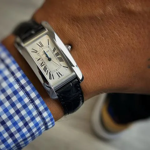 Cartier Tank Américaine WSTA0017 41.5mm Stainless steel White