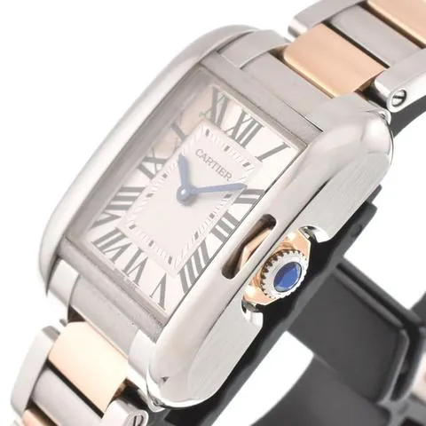 Cartier Tank Anglaise W5310019 23mm Yellow gold and Stainless steel Silver 2