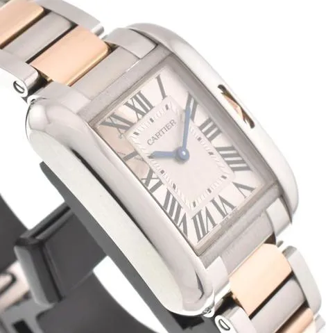 Cartier Tank Anglaise W5310019 23mm Yellow gold and Stainless steel Silver 3