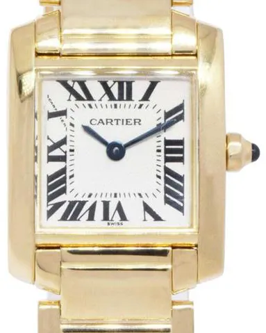 Cartier Tank Française 1820 20mm Yellow gold Champagne