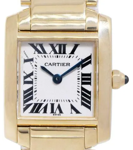 Cartier Tank Française 1820 20mm Yellow gold Champagne 1