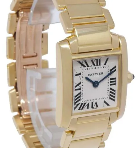 Cartier Tank Française 1820 20mm Yellow gold Champagne 3