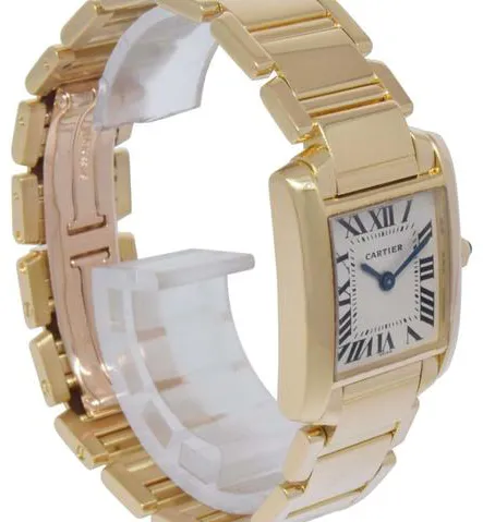 Cartier Tank Française 1820 20mm Yellow gold Champagne 4