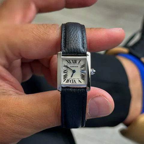 Cartier Tank Française 2403 20mm White gold White