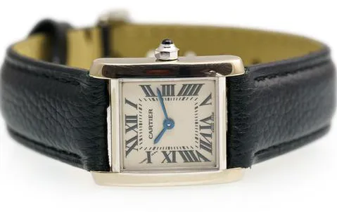 Cartier Tank Française 2403 20mm White gold White 5