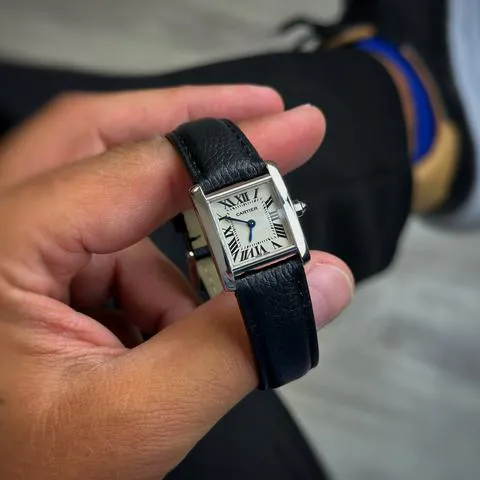 Cartier Tank Française 2403 20mm White gold White 9