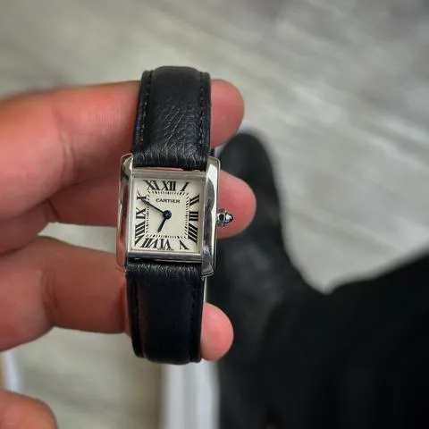 Cartier Tank Française 2403 20mm White gold White 13