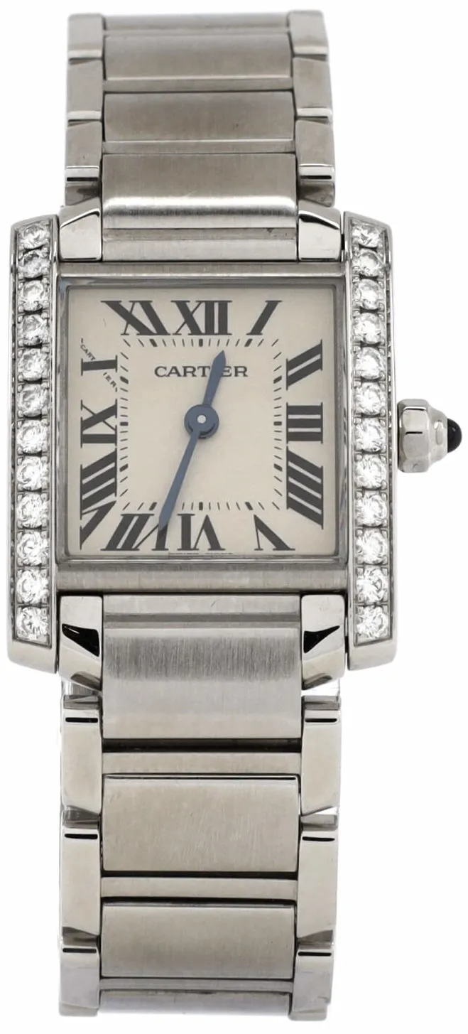 Cartier Tank Française W4TA0008 20mm Stainless steel Neutral