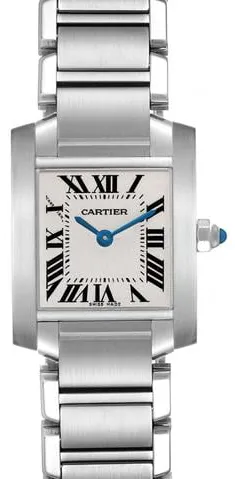 Cartier Tank Française W51008Q3 20mm Silver Silver