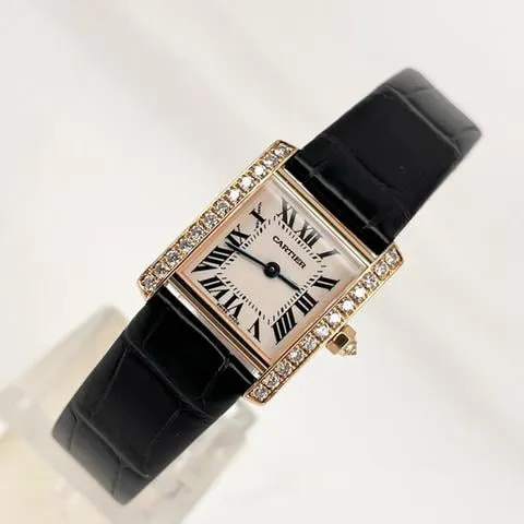 Cartier Tank Française WE104531 Rose gold Silver 1