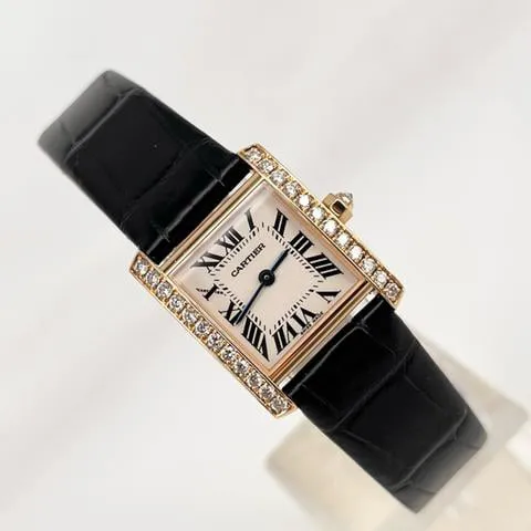 Cartier Tank Française WE104531 Rose gold Silver 2