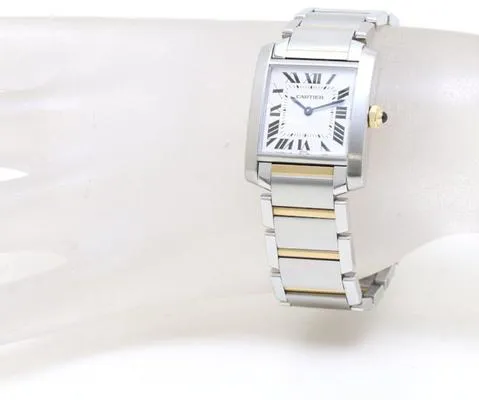 Cartier Tank Française 25mm Yellow gold and Stainless steel Champagne 1