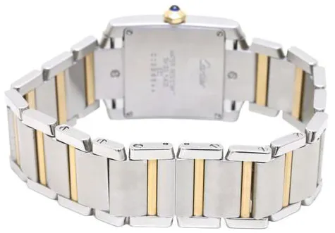 Cartier Tank Française 25mm Yellow gold and Stainless steel Champagne 3