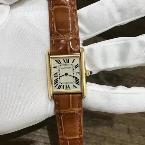 Cartier Tank Louis Cartier W1529756 25.5mm Yellow gold Silver 1