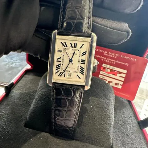 Cartier Tank Solo WSTA0029 31mm Stainless steel White 1