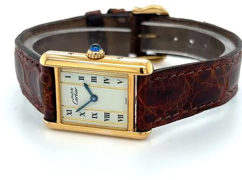 Cartier Tank Vermeil 5057001 21mm Yellow gold White 4