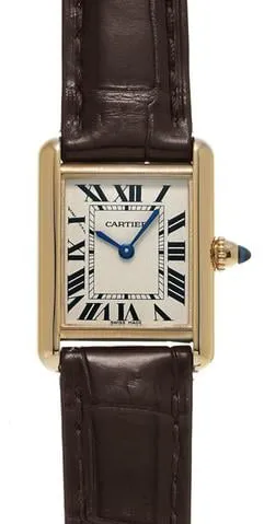 Cartier Tank W1529856 22mm Yellow gold Silver