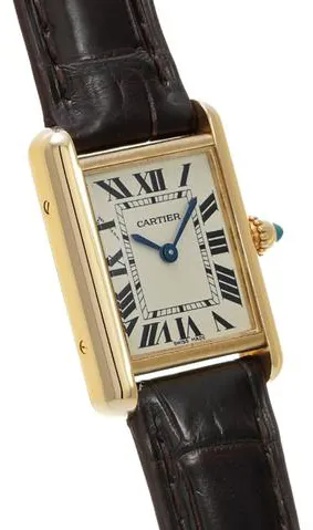 Cartier Tank W1529856 22mm Yellow gold Silver 2