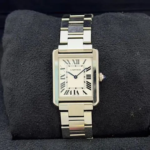 Cartier Tank W5200013 31mm Stainless steel Silver