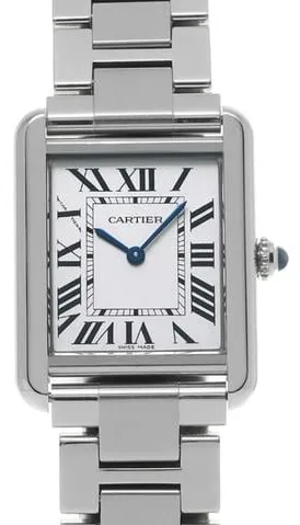 Cartier Tank W5200013 24.5mm Stainless steel Silver