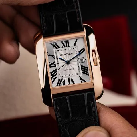 Cartier Tank W5310005 30mm Rose gold Silver 1