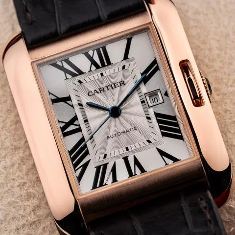 Cartier Tank W5310005 30mm Rose gold Silver 3