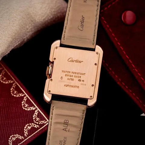 Cartier Tank W5310005 30mm Rose gold Silver 12