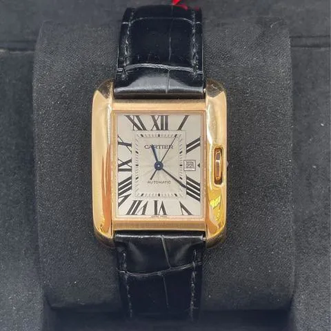 Cartier Tank W5310005 29.8mm Rose gold Silver