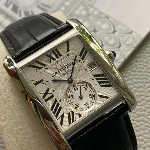 Cartier Tank W5330003 43mm Stainless steel Silver 2