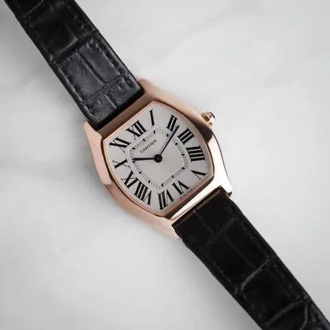 Cartier Tortue W1556362 31mm Rose gold White