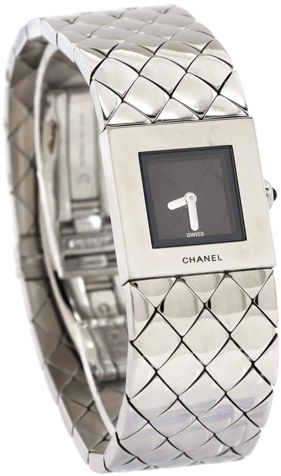 Chanel Matelassé 19mm Stainless steel Black 2