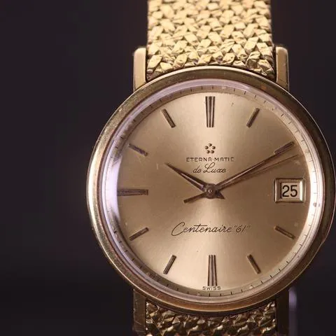 Eterna Centenaire 34mm Yellow gold Gold