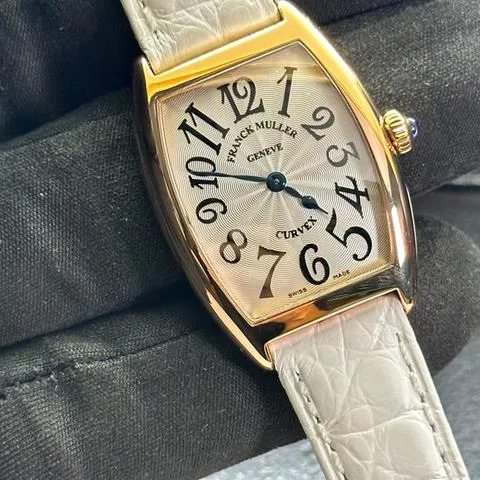 Franck Muller Cintree Curvex 1752 QZ 25mm Rose gold Silver